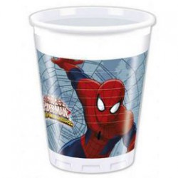 Ultimate Spiderman Web-Warriors - Pókember Parti Pohár - 200 ml, 8 db-os