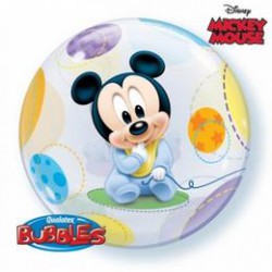 56 cm-es Disney Baby Mickey Bubbles Lufi Babaszületésre