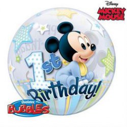56 cm-es Disney Bubbles Mickey Mouse Első Szülinapi Lufi