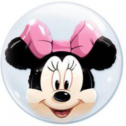 61 cm-es Disney Minnie Mouse Double Bubbles Lufi