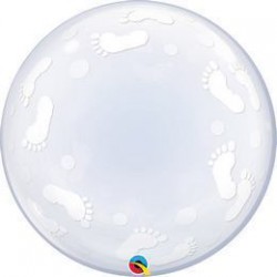 61 cm-es Baby Footprints Deco Bubbles Lufi