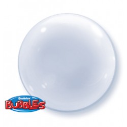 61 cm-es Clear - Átlátszó Deco Bubbles Lufi