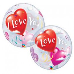 56 cm-es I Love You Heart Balloons Szerelmes Bubble Lufi