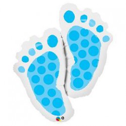 89 cm-es Baby Feet Blue Super Shape Fólia Lufi