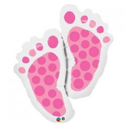 89 cm-es Baby Feet Pink Super Shape Fólia Lufi