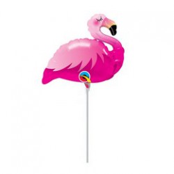 35 cm Pink Flamingó - Mini Pink Flamingo Fólia Lufi