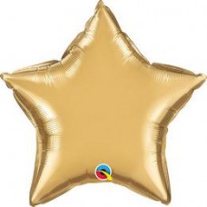 50 cm-es Chrome Gold Csillag Fólia Lufi