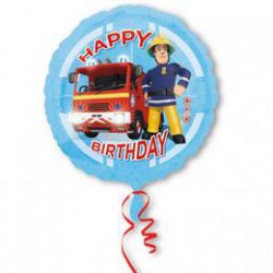 46 cm-es Fireman Sam Happy Birthday Szülinapi Fólia Lufi