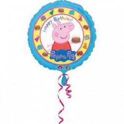 46 cm-es Peppa Pig - Peppa Malac Happy Birthday Szülinapi Fólia Lufi