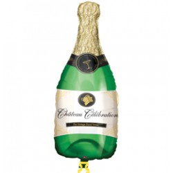 Pezsgősüveg - Champagne Bottle - Super Shape Fólia Lufi