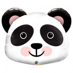 78 cm-es Óriás Mosolygó Panda Fej - Precious Panda Super Shape Fólia Lufi