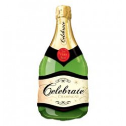 96 cm-es Celebrate Bubbly Wine Bottle - Pezsgősüveg - Fólia Lufi