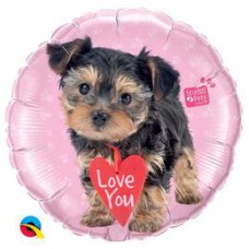 46 cm-es Studio Pets - Love You Terrier Fólia Lufi