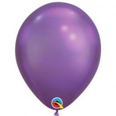 28 cm-es Chrome Purple - Lila Kerek Lufi 1 db