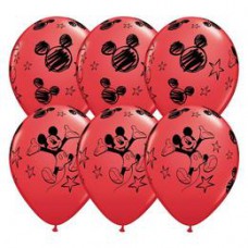 28 cm-es Mikiegér - Mickey Mouse Red Lufi 1 db
