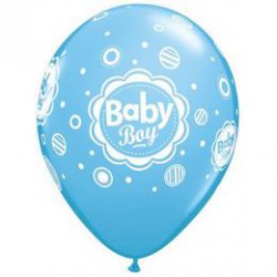 28 cm-es Baby Boy Dots Blue Lufi 1 db