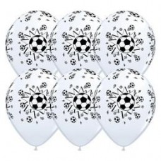 28 cm-es Soccer Balls White - Focilabdás Lufi 1 db