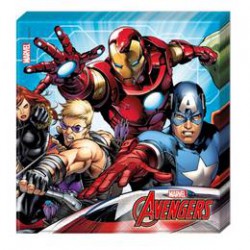 Bosszúállók - Mighty Avengers Parti Szalvéta - 33 cm x 33 cm, 20 db-os