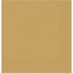 Gold Papír Parti Szalvéta - 33 cm x 33 cm, 20 db-os
